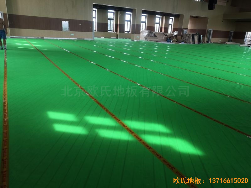 南京埔口區(qū)實(shí)驗小學(xué)體育木地板施工案例